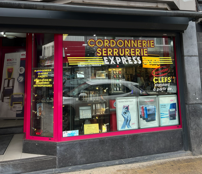 Devanture de la cordonnerie