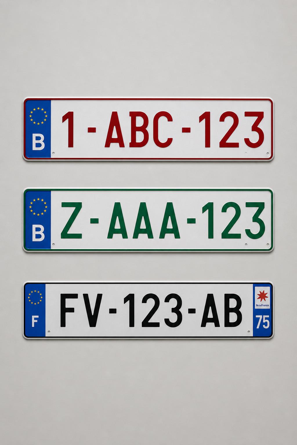 Plaques d'immatriculation